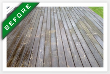 wood deck restore after