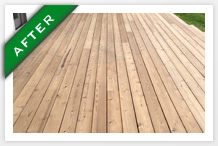 wood deck restore before