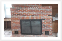 brick fireplace restoration